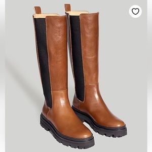 NWT Madewell The Poppy Tall Lugsole Boot